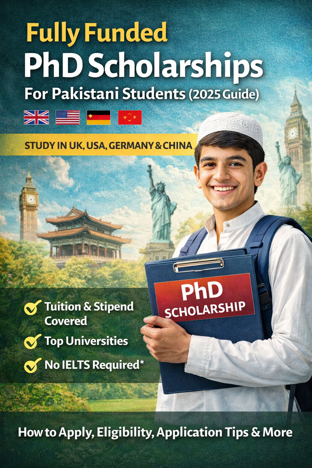 Fully Funded PhD Scholarships for Pakistani Students (2025 Guide): Stu