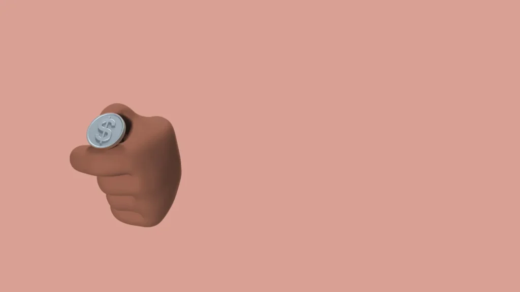 Coin flip illustration